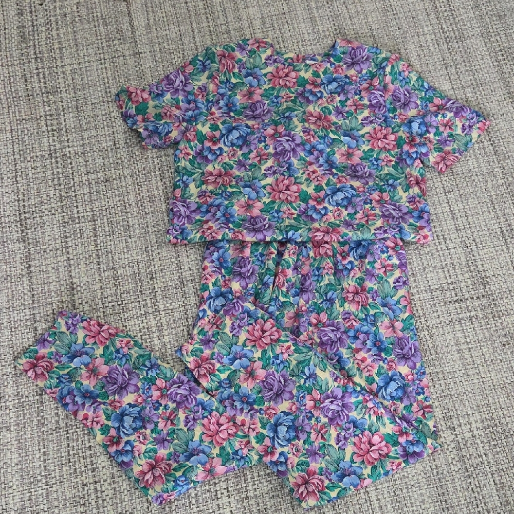 Floral Vintage Cottagecore Pants Set